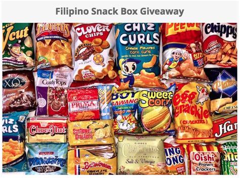 Filipino Snack Food Giveaway Filipino Snacks Food Giveaways Snack