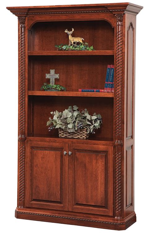 Solid Hardwood Bookcase Lexington Series Office Homeplex Furniture