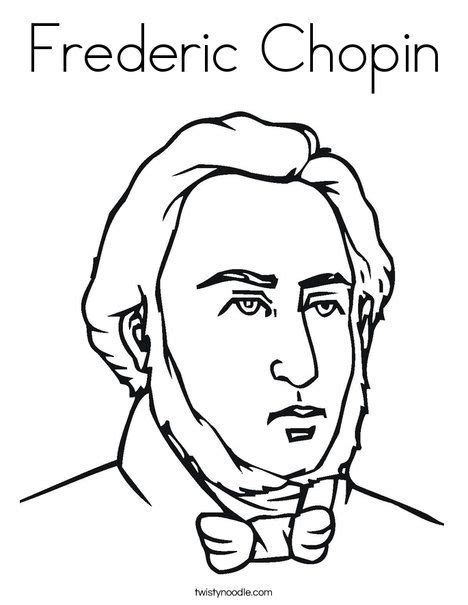 Frederic Chopin Coloring Page Music Coloring Music Coloring Sheets