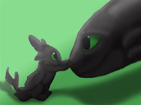 Toothless And Baby By Miyukiarts On Deviantart