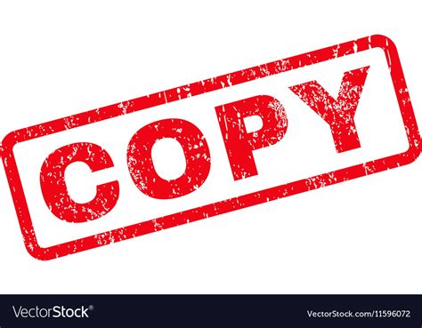 Copy Text Rubber Stamp Royalty Free Vector Image