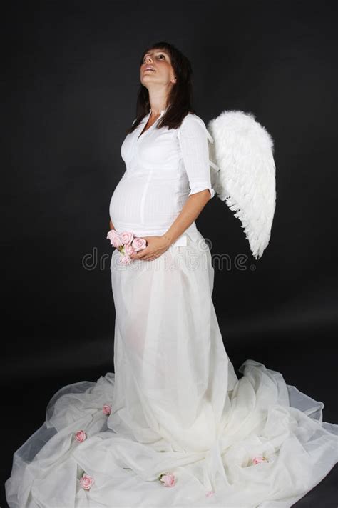 Het Wijfje Van De Zwangerschap Stock Foto Image Of Vrolijk Clipping