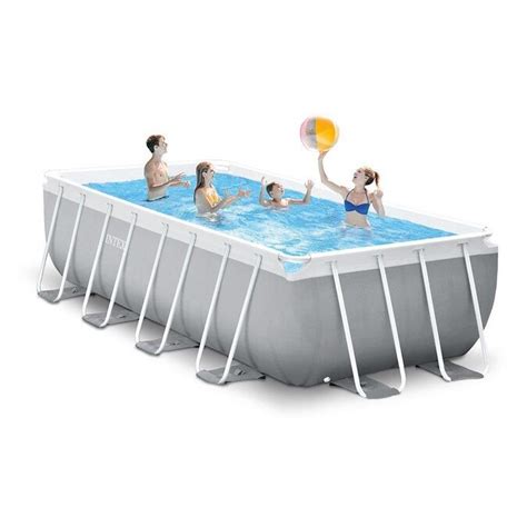 Intex 16 Ft X 8 Ft X 42 In Rectangle Above Ground Pool In The Above