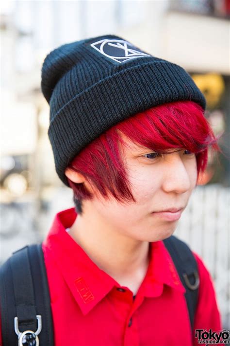 Harajuku Guys W Blue And Red Hair Damage Demonia Ktz
