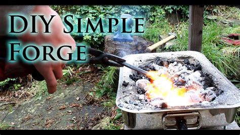 How To Make A Simple Diy Blacksmiths Forge Youtube