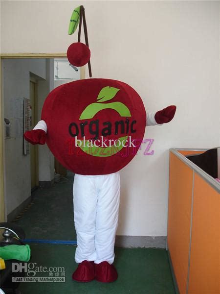 Hot Selling 2014 Adult Cute High Quality Red Cherry Mascot Costume