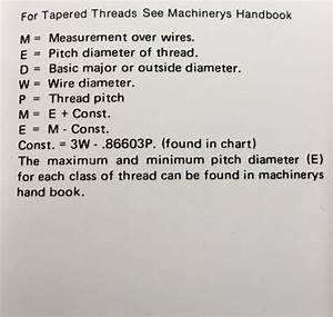 Fisher Dee Thread Measuring Wires Mfg 16 100 370 Penn Tool Co