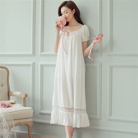 Buy Night Dress Long White Nightgown Women Nightgowns