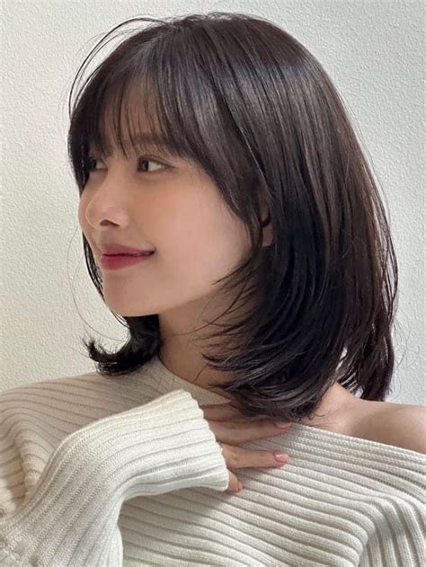 45 trendy korean shoulder length hairstyles and haircuts to inspire you short hair syles