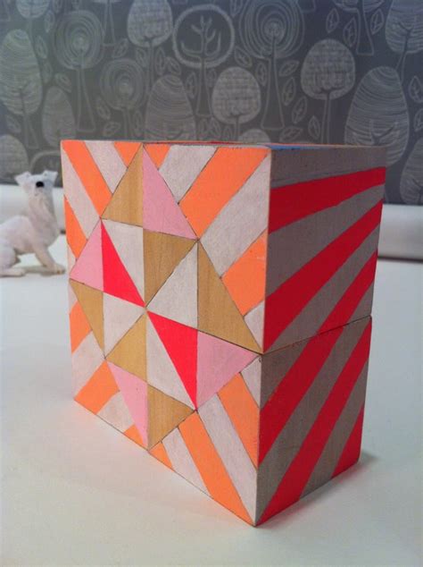Love These Geometric Blocks From Sketchinc 48 Art Block Neon Art