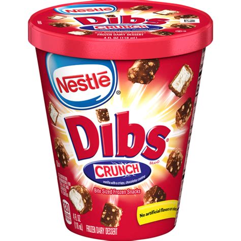Nestle Dibs Vanilla Ice Cream Wnestle Crunch Coating Ice Cream