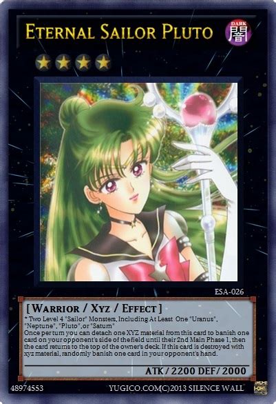 Sailor Moon Yu Gi Oh Card Set
