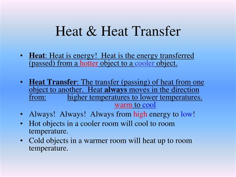 Ppt Understanding Heat And How Heat Gets Transferred Conduction