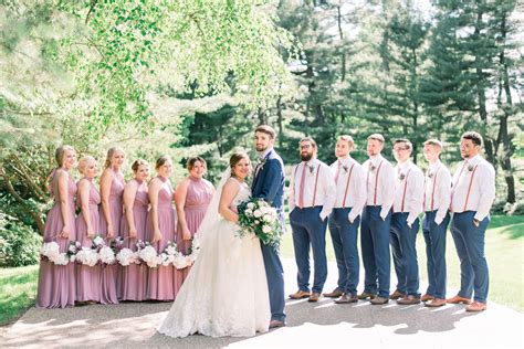 Bridal Party Pose Ideas Mauve And Navy Backyard Wedding In Midland Michigan Wedding Pic