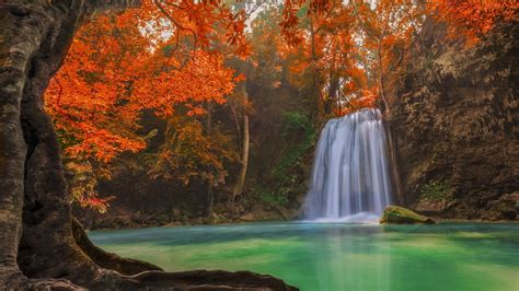 Nature Landscape Waterfall Wallpapers Hd Desktop And