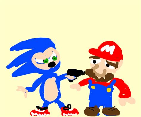 Sonic Kills Mario Drawception