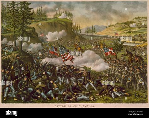 English Battle Of Chickamauga Deutsch Die Schlacht Von Chickamauga