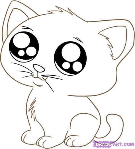Cute Kitty Cartoon Cat Drawing Cat Eyes Drawing Kitten
