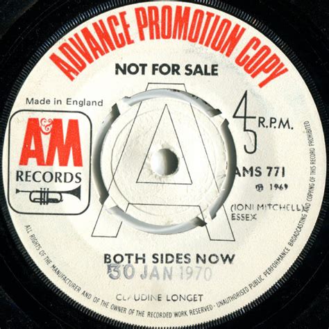 Claudine Longet Both Sides Now 1970 Vinyl Discogs