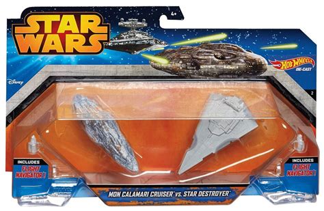 Star Destroyer Mon Calamari Cruiser Star Wars Hot Wheels Starship Multi Pack