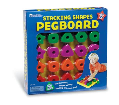Stacking Shapes Pegboard Activity Set Learning Tree Educational Store