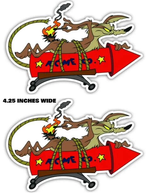 wile e coyote funny 2 pack rat rod hot rod vintage racing rat fink decal 4 99 picclick