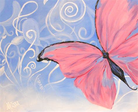 Live Like The Butterflies Free And Transitional Easy Canvas Painting