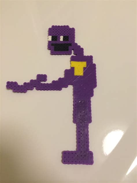 Fnaf Purple Guy Perler Art By Mini Maxi Trooper On Deviantart