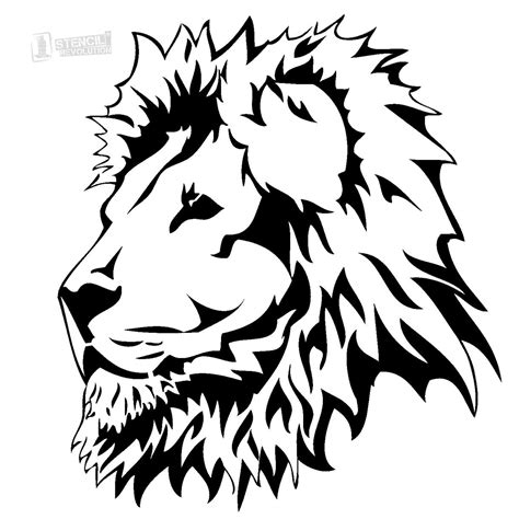 Download Your Free Lion Head Stencil Here Save Time And Start Your