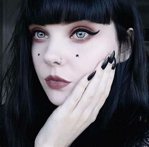 Nostril Hoop Ring Septum Ring Nose Ring Gothic Girls Rings Model