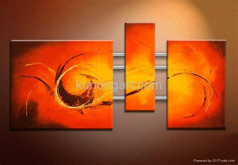 Handpainted Abstract Canvas Oil Painting With Stretched Frame Kla3