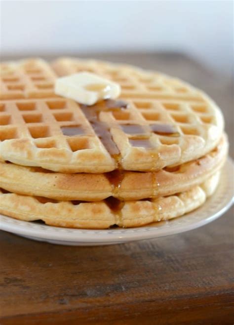 It makes a perfect waffle that is fluffy on the inside and crispy on the outside. Fast and Easy Waffles
