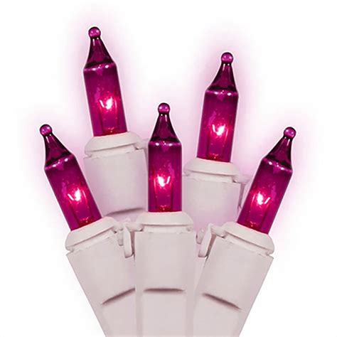 Northlight 50 Count 451 Ft Constant Pink Mini Incandescent Plug In