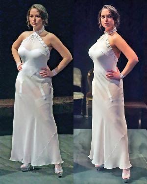 Let Milana Vayntrub Showing Off In A Sheer Dress And Lingerie Help