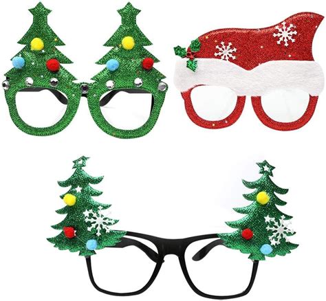 Christmas Eye Decorations Christmas Diy Glasses Fancy Dress Glasses Novelty Christmas Glasses