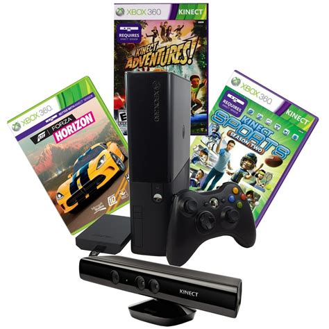 Refurbished Xbox 360 E 250gb Sensor Kinect Adventures Sports Season 2