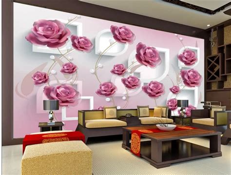 Home Decoration 3d Hand Painted Three Dimensional Rose Flowers Classic