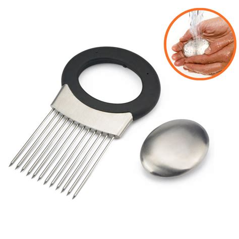 All In One Stainless Steel Onion Holder And Odor Remover