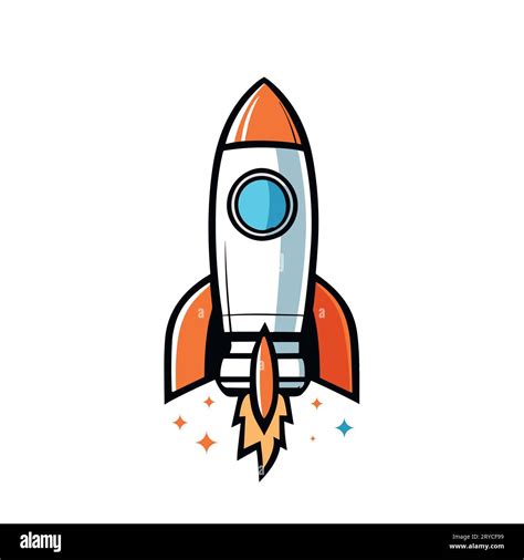 Rocket Vector Icon Space Ship Launch Logo Stock Vector Image And Art Alamy
