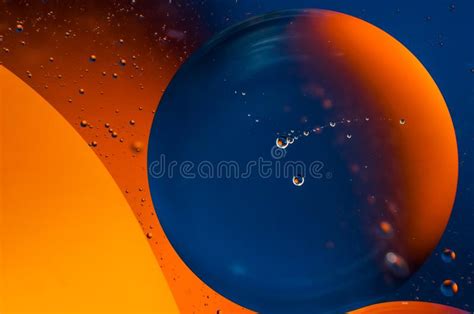 Oil Drops On Water Surface Abstract Background Stock Image Image Of
