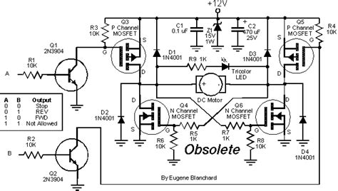 The Using Mosfets Website H Bridge Using P And N Channel Fets