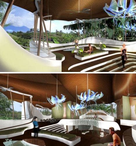 Green Luxury Futuristic Off The Grid Forest Home Design Designs