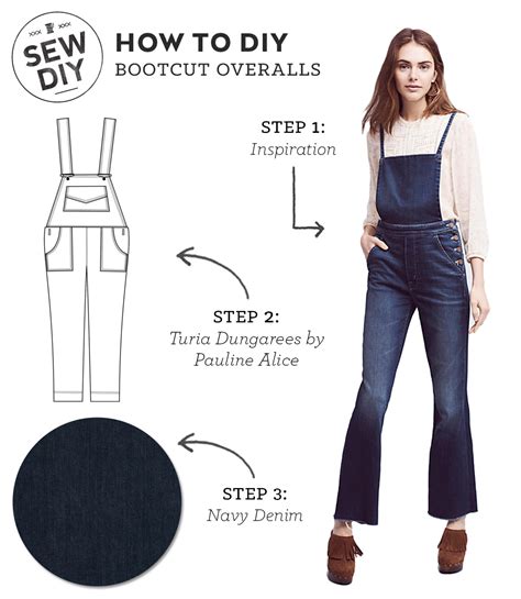 Diy Outfit Bootcut Overalls — Sew Diy