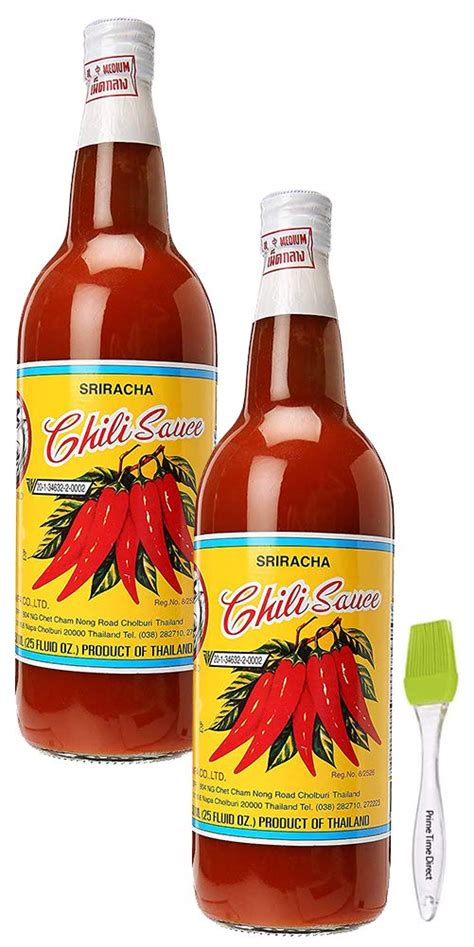 Shark Brand Sriracha Chili Sauce Medium Hot 25 Ounce Bottle 2 Pack Bundled With