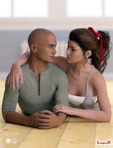 Couple In Love Poses For Michael 7 And Victoria 7 3d Models For Daz
