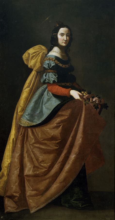 Francisco De Zurbarán Saint Elizabeth Of Portugal C 1635 Museo Del