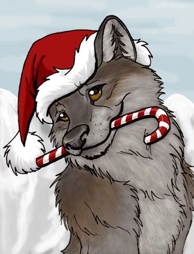 Christmas Fan Art Christmas Wolf Christmas Sketch Xmas Drawing