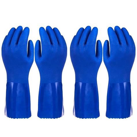 2 Pack Dishwashing Gloves Reusable Kitchen Household Latex Free