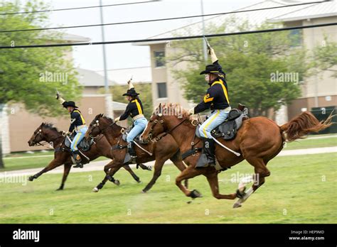 Us Army 1st Cavalry Division Horse Cavalry Detachment Conducts A