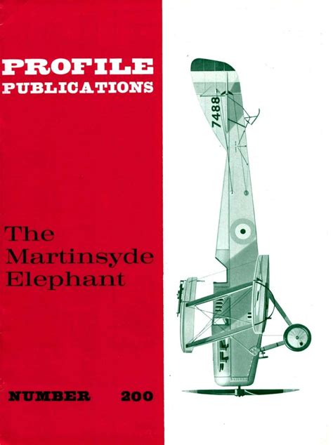 Martinsyde Elephant Profile 200 19 Pages Incl 7 Added Download